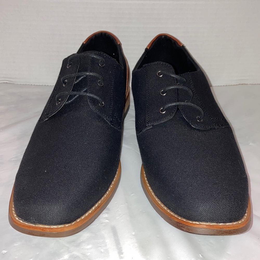 Perry Ellis Men’s Size 12 Portfolio Winston Ultrafoam Black Dress Shoes Lace Up